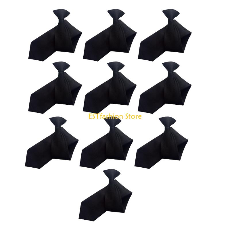 Men'S Formal Wear Ties - Y5GC NoTie ネクタイ 10x クリップオンネクタイ 大人の子供の学校イベントに着用しやすい
