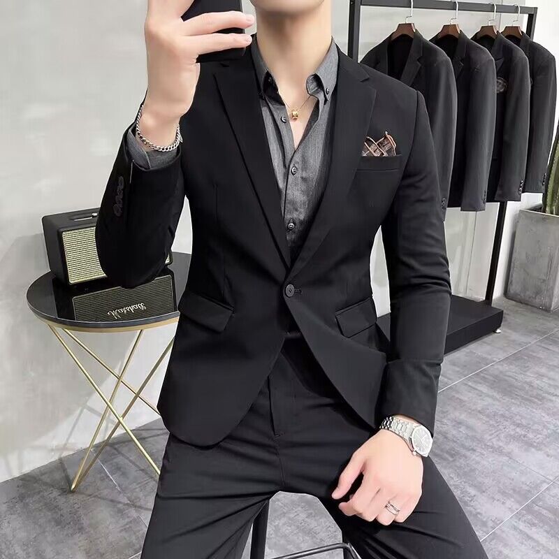 Men'S Urban Formal Wear - オーダーメイドメンズウェディングスーツセット ビジネスフォーマルウェア 卒業シーズン ベストマン プロフェッショナルな服装 ファッショナブルな都会的なスタイル