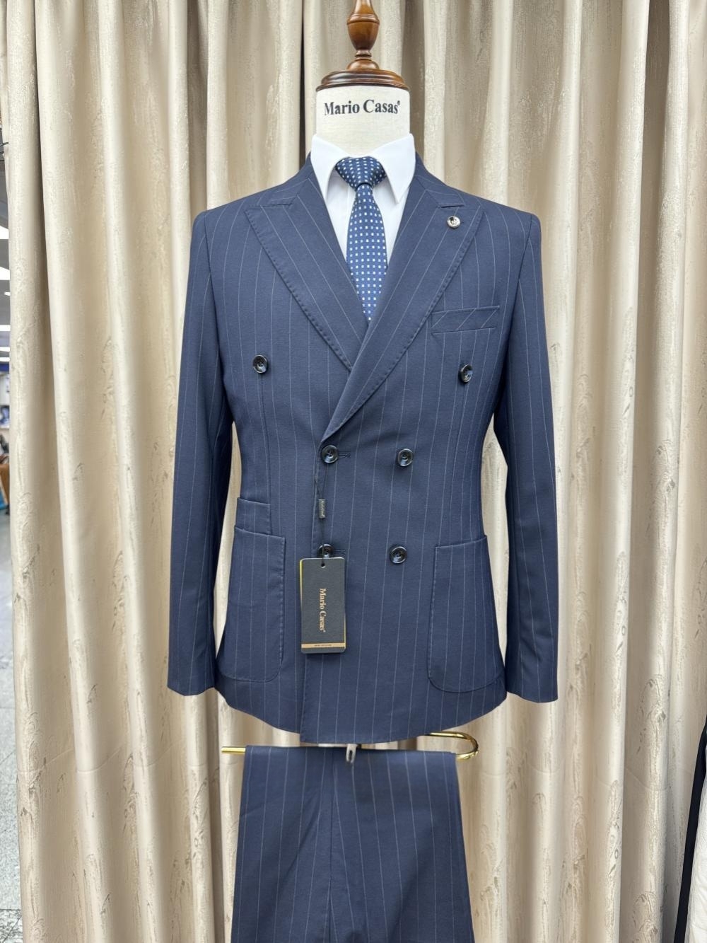 2026年新作 ストライプ柄スーツセット メンズ2ピース 結 - Elegant Formal Men'S Wear のレビューと価格