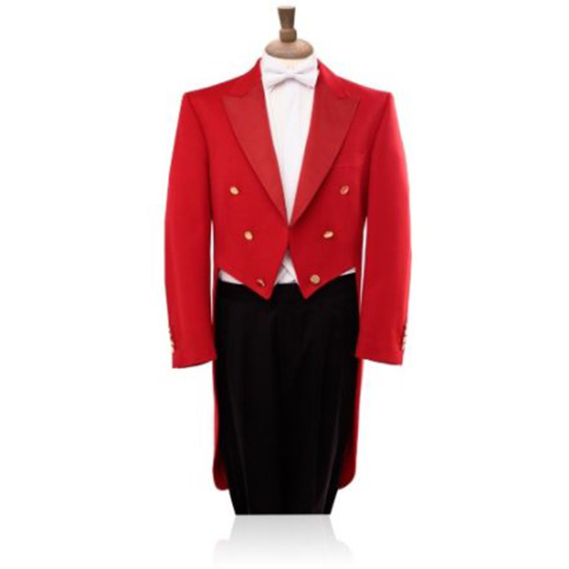 レッドタキシード燕尾服コレクション |   オーダーメイドの - Men Formal Wear Black And White のレビューと価格