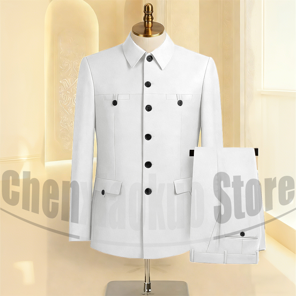 メンズスーツセット 2ピース フォーマルジャケット＆パンツ  - Elegant Formal Men'S Wear のレビューと価格