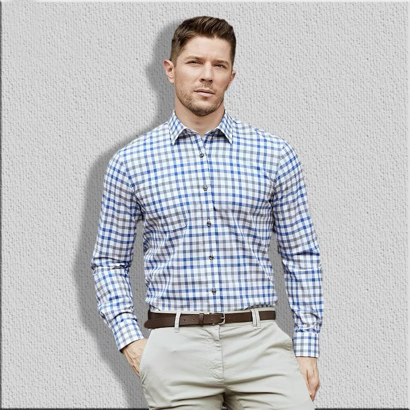 メンズ長袖シャツ,コットン,通気性,快適,カジュアル,スリム - Men Formal Wear Shirts のレビューと価格