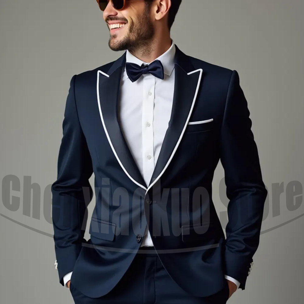 男性スーツファッションピークドラペルシングルブレスト着用シッ - Men'S Formal Evening Wear のレビューと価格