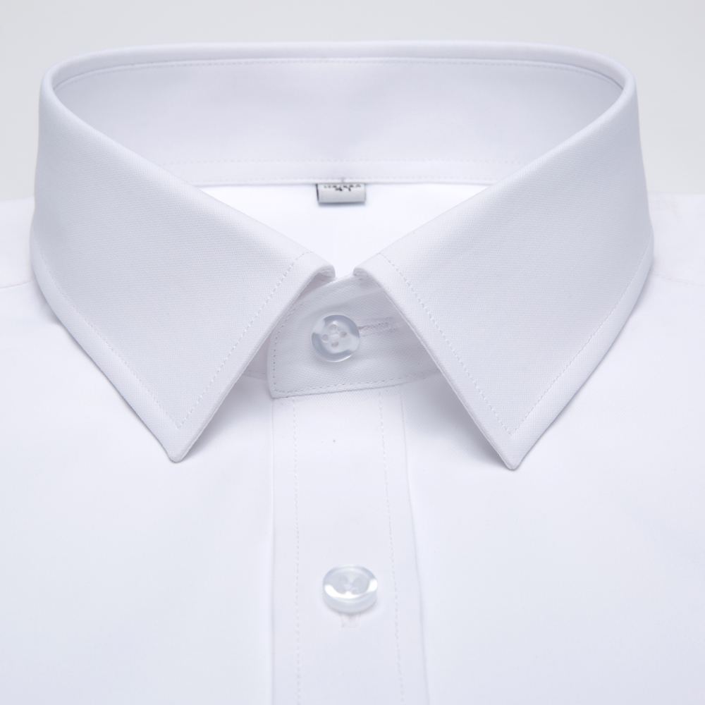 ホワイト ソリッドカラー メンズ 長袖 ドレスシャツ、クラシ - Men Formal Wear Shirts のレビューと価格