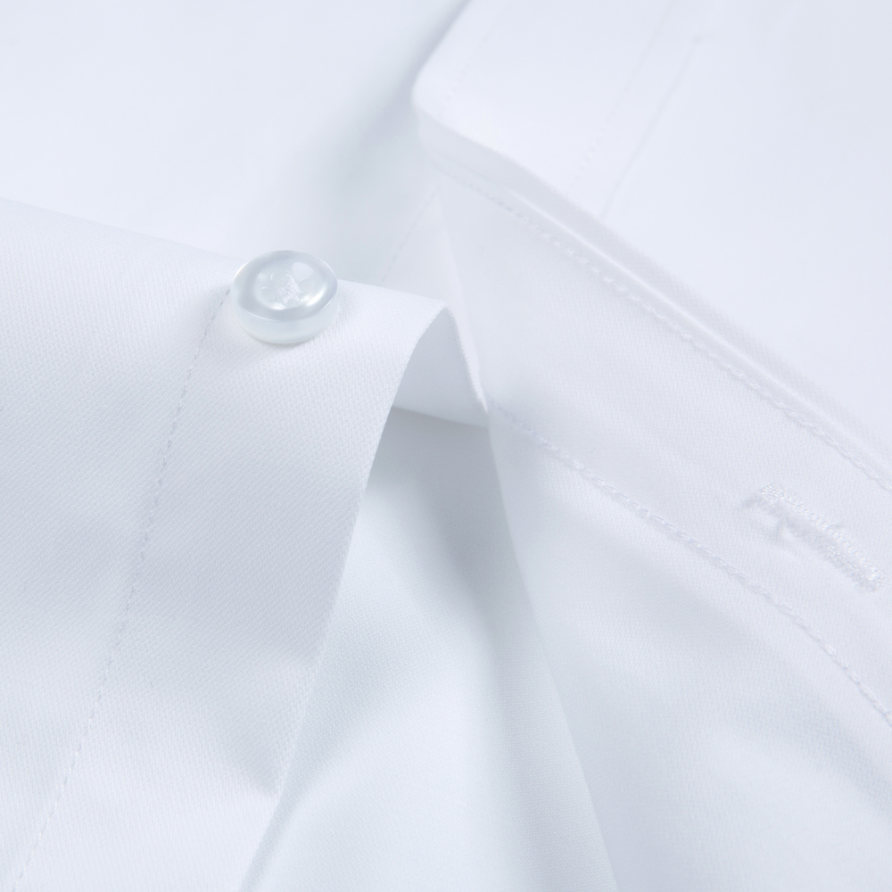 ホワイト ソリッドカラー メンズ 長袖 ドレスシャツ、クラシ - Men Formal Wear Shirts のレビューと価格