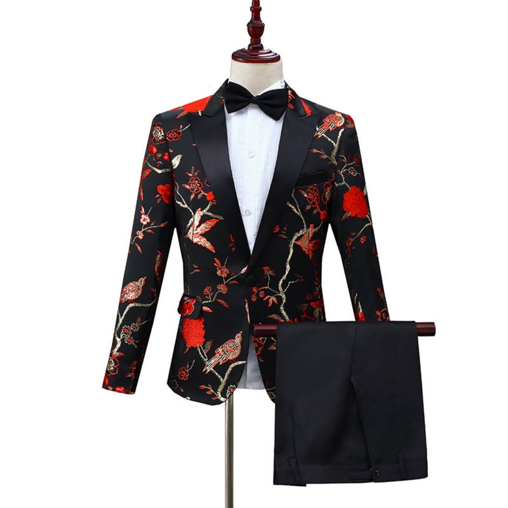 2026年新作 上品なジャカード織りスーツセット メンズダン - Men Formal Party Wear Outfit のレビューと価格