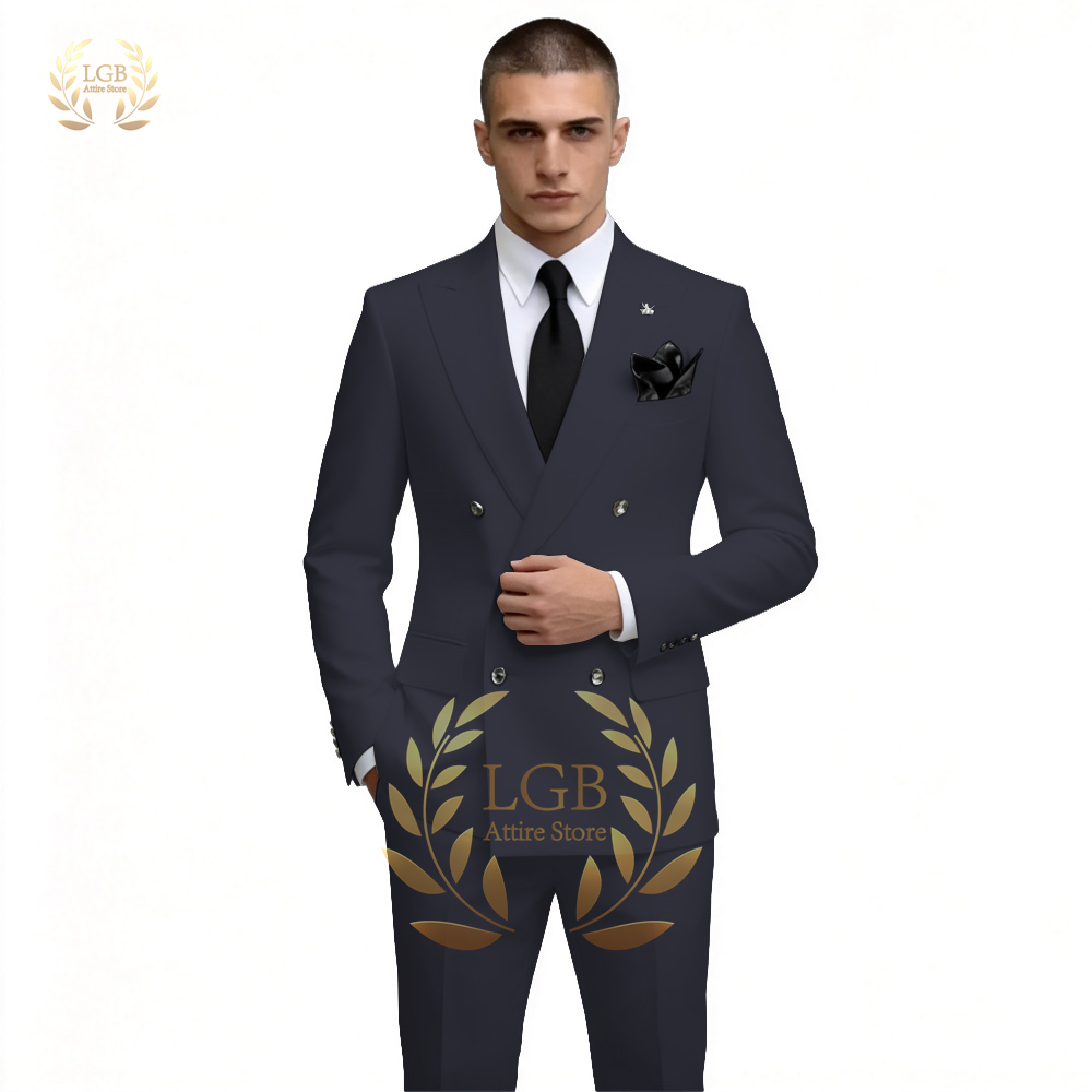 メンズホワイトダブルブレストスーツ2ピースセットスリムフィッ - Men'S Formal Evening Wear のレビューと価格