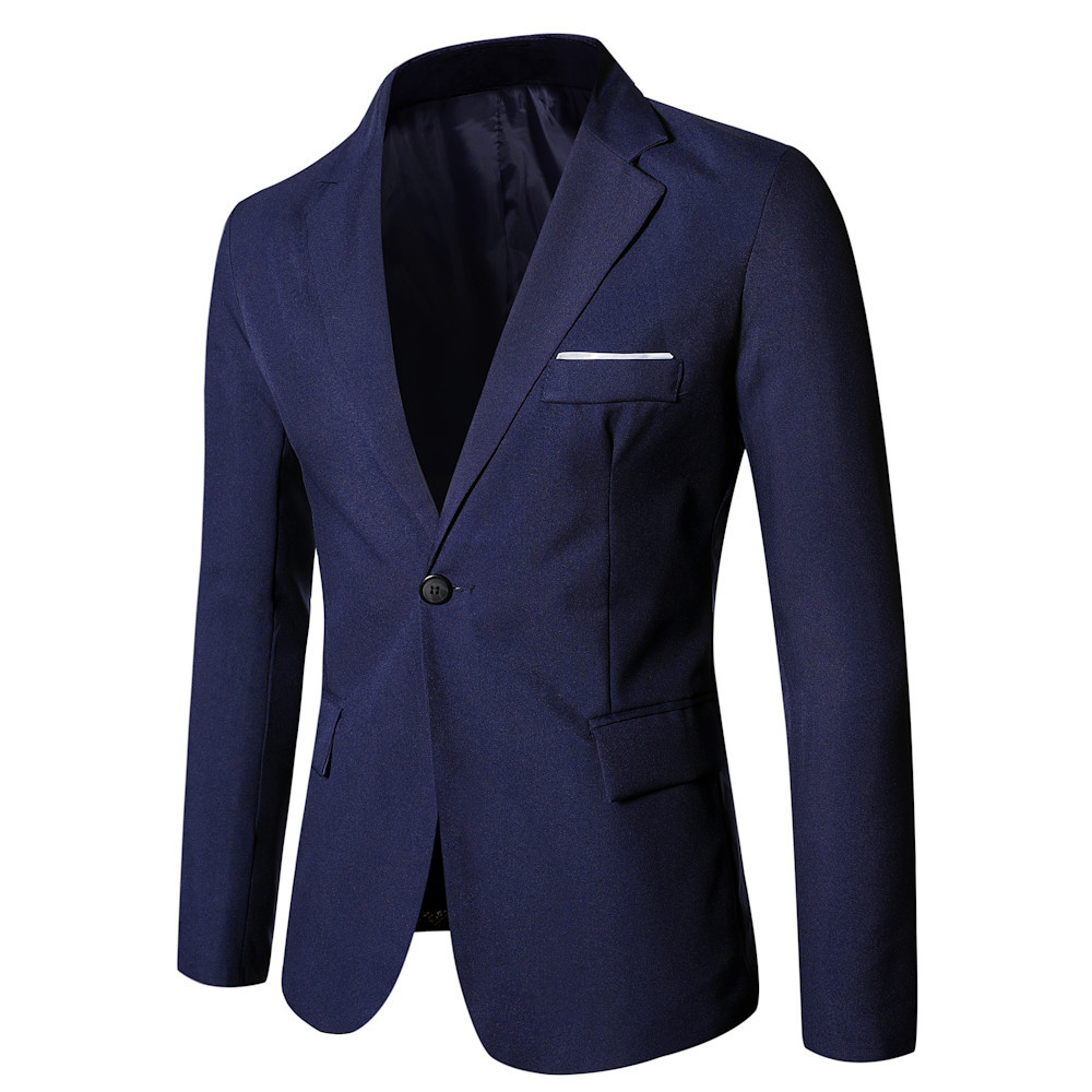 メンズブレザージャケット、ターンダウンカラー、ボタン付き、フ - Men Formal Wear Outfits のレビューと価格