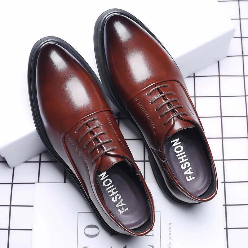男性ドレスシューズフォーマルオックスフォードクラシックビジネ - Elegant Formal Men'S Wear のレビューと価格