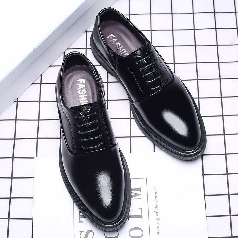 男性ドレスシューズフォーマルオックスフォードクラシックビジネ - Elegant Formal Men'S Wear のレビューと価格