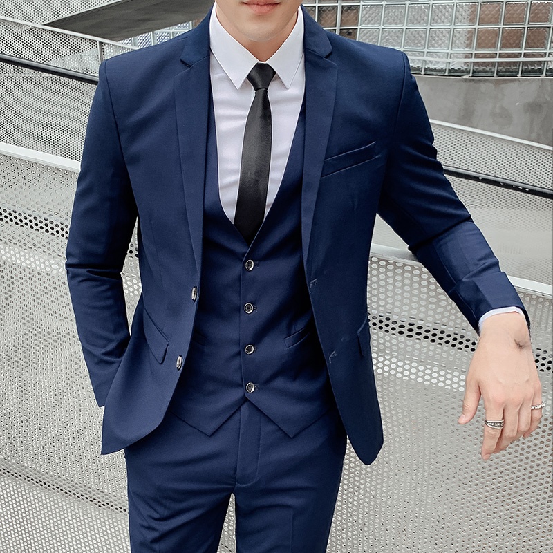 ウェディングスーツ 3点セット メンズ ベストマン フォーマ - Men'S Urban Formal Wear のレビューと価格