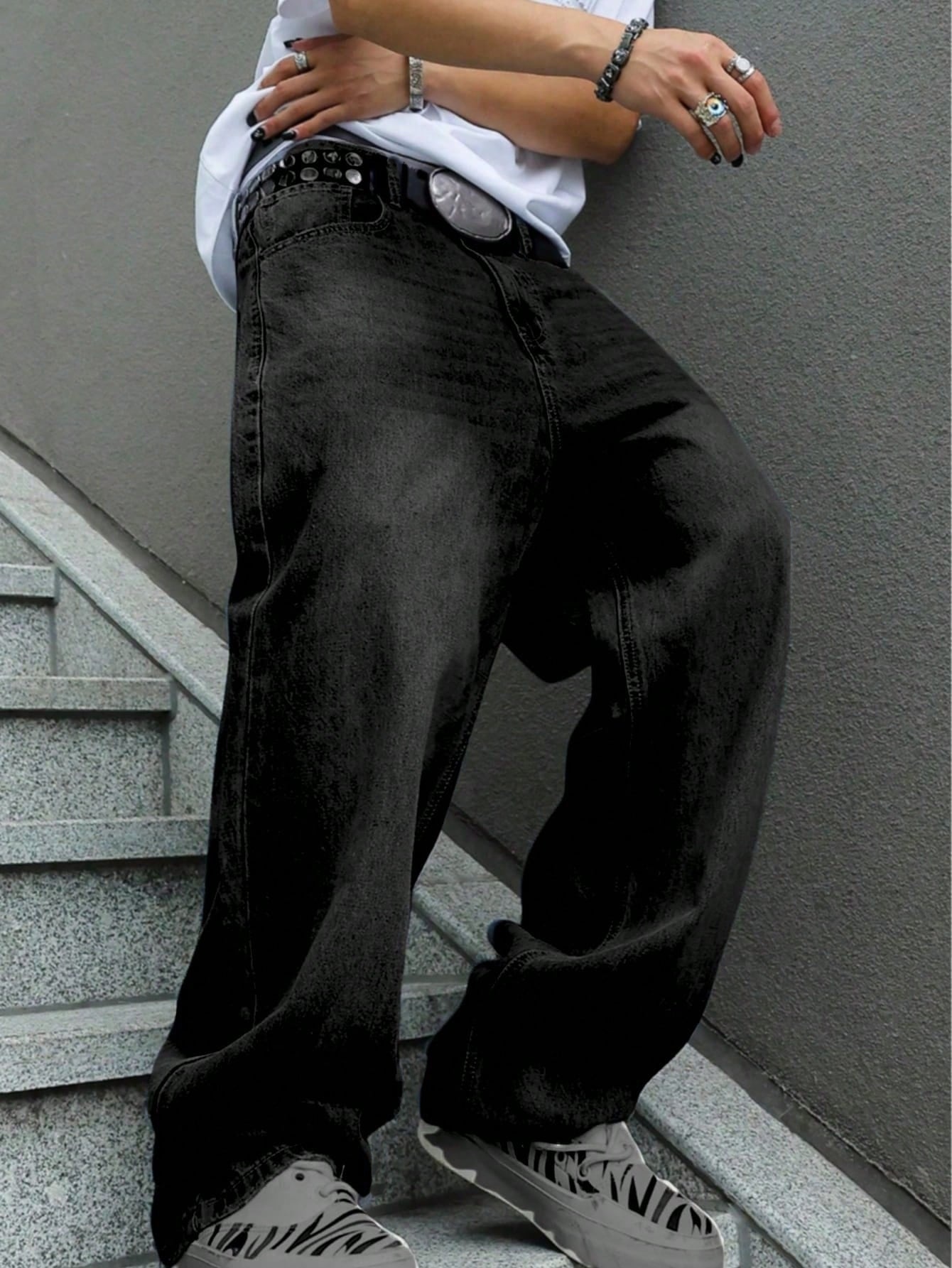 メンズストレートレッグルーズジーンズ - クラシックなノンス - Men'S Urban Formal Wear のレビューと価格