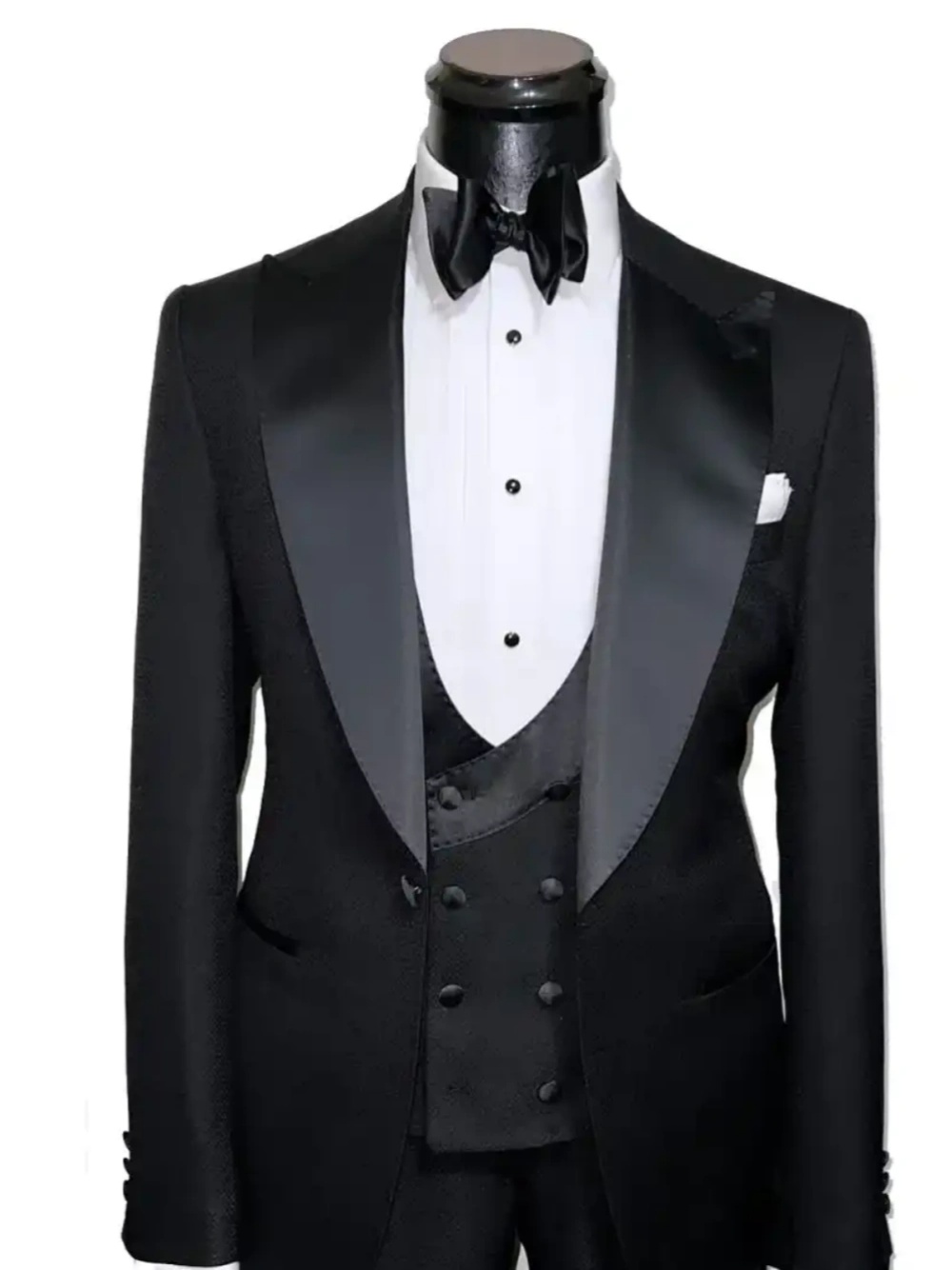 フォーマルな結婚式のタキシード、ピークドラペル、3ピース（ジ - Men'S Formal Evening Wear のレビューと価格