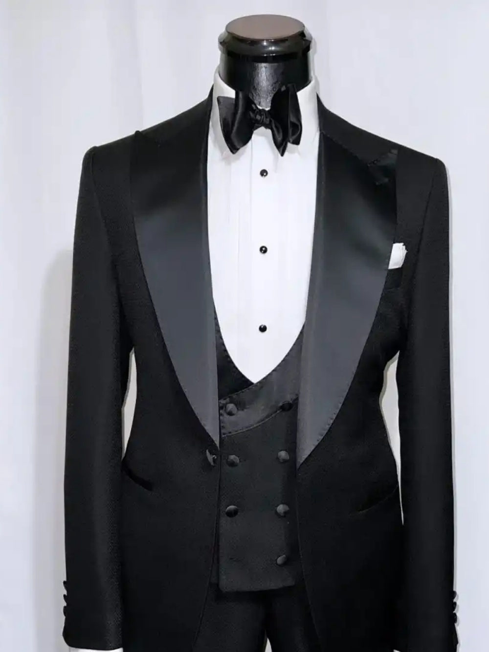 フォーマルな結婚式のタキシード、ピークドラペル、3ピース（ジ - Men'S Formal Evening Wear のレビューと価格
