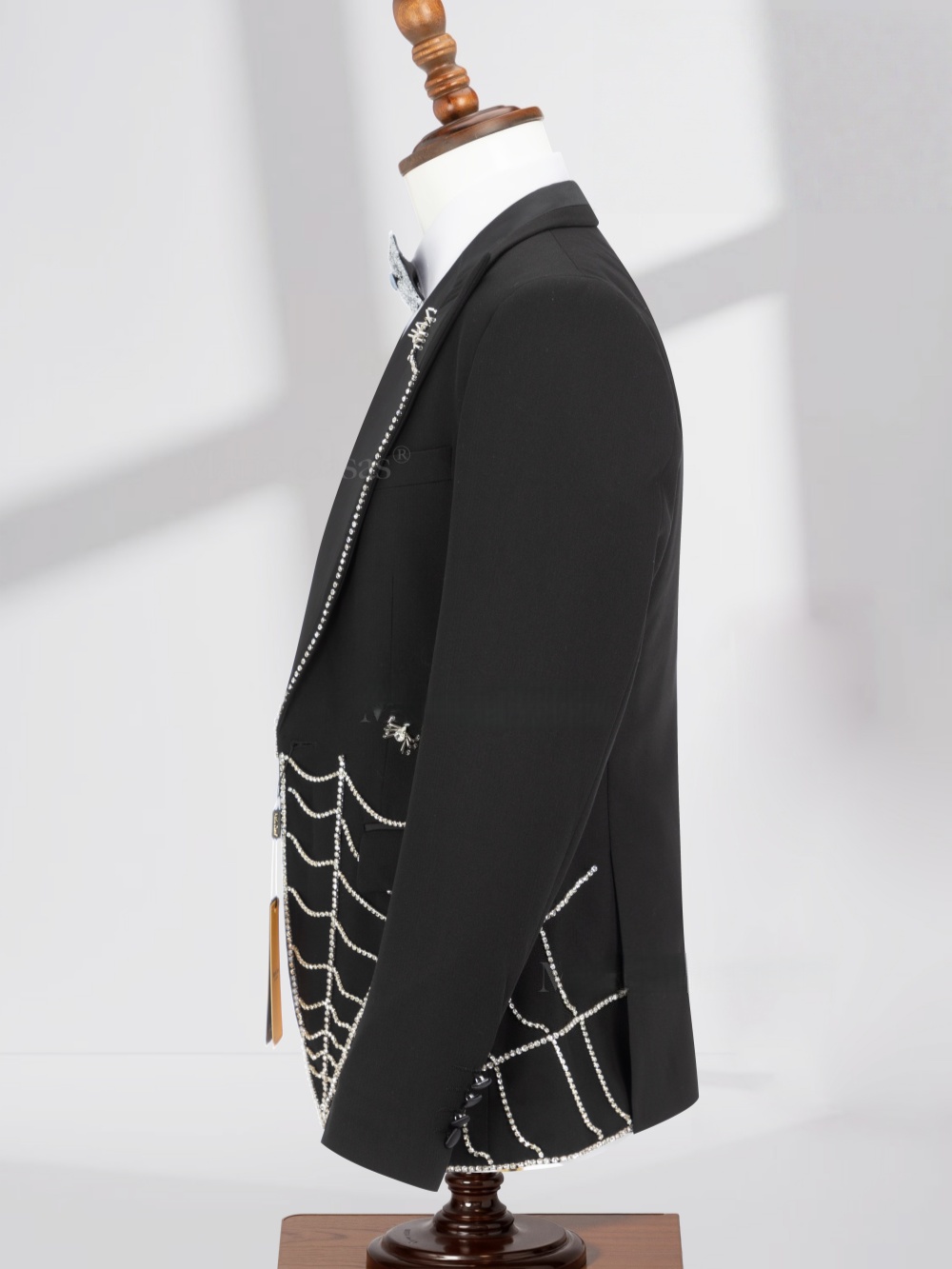 シックな高級ビーズ刺繍メンズスーツ3ピース ステージ衣装 エ - Elegant Formal Men'S Wear のレビューと価格