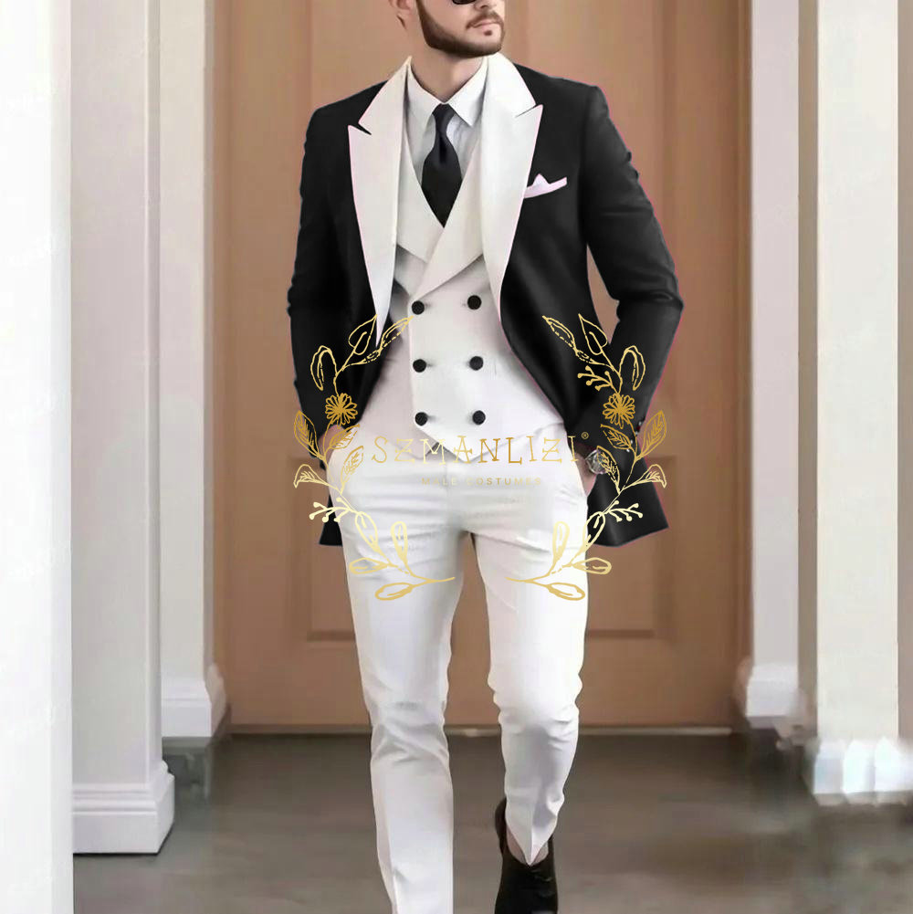 エレガントなバーガンディ 3 ピースメンズスーツ高品質ホワイ - Elegant Formal Men'S Wear のレビューと価格