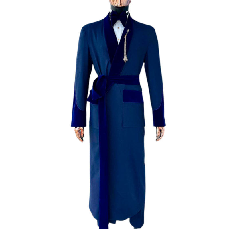 メンズテーラーメイドロイヤルブルースーツ、ベルト付きロングジ - Men Formal Wear For Wedding のレビューと価格
