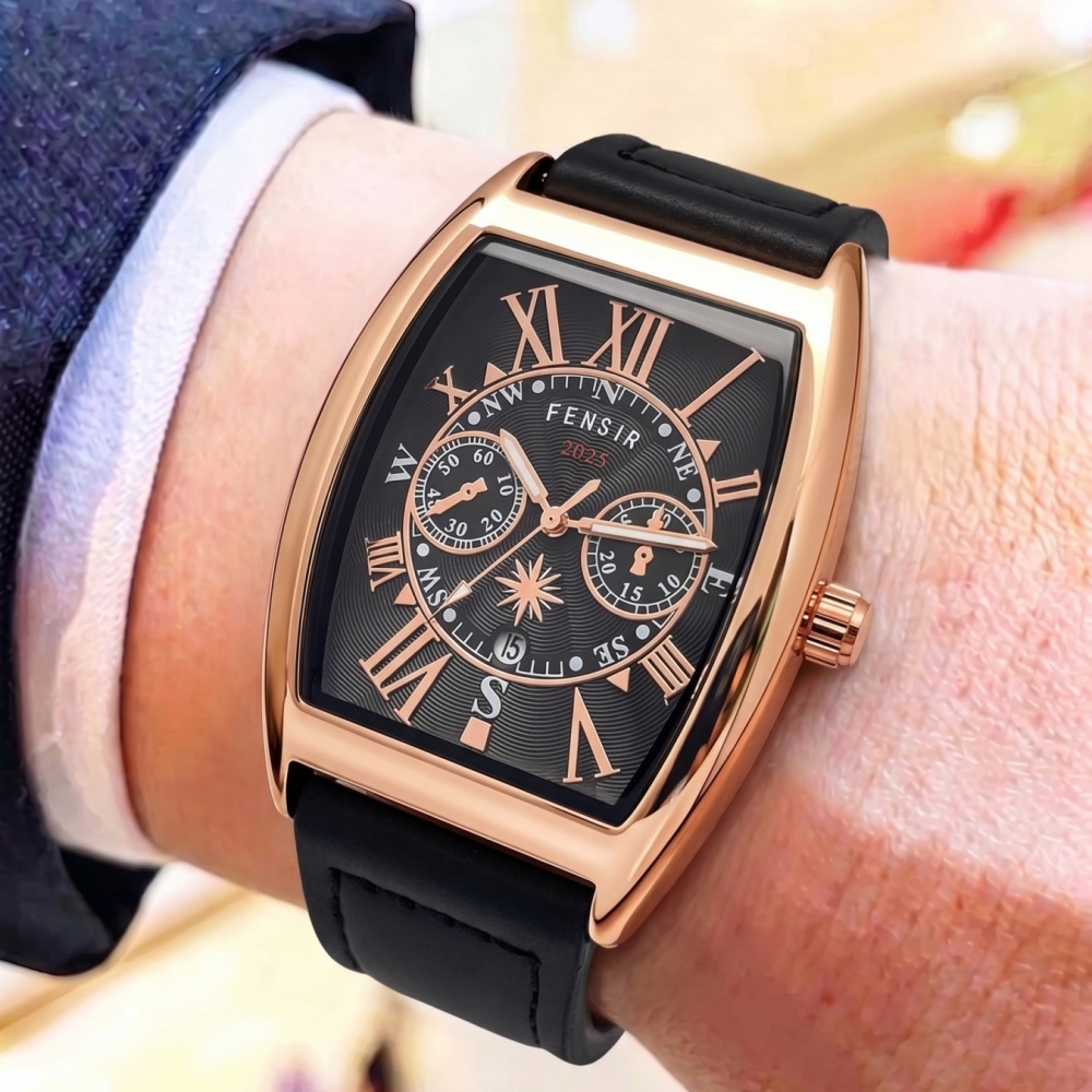 バレル型クォーツムーブメントを搭載した高級メンズウォッチ、ヴ - Men'S Holiday Formal Wear のレビューと価格